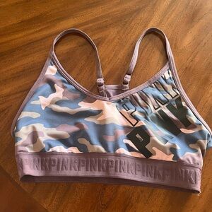 Pink Victoria Secret sports bra